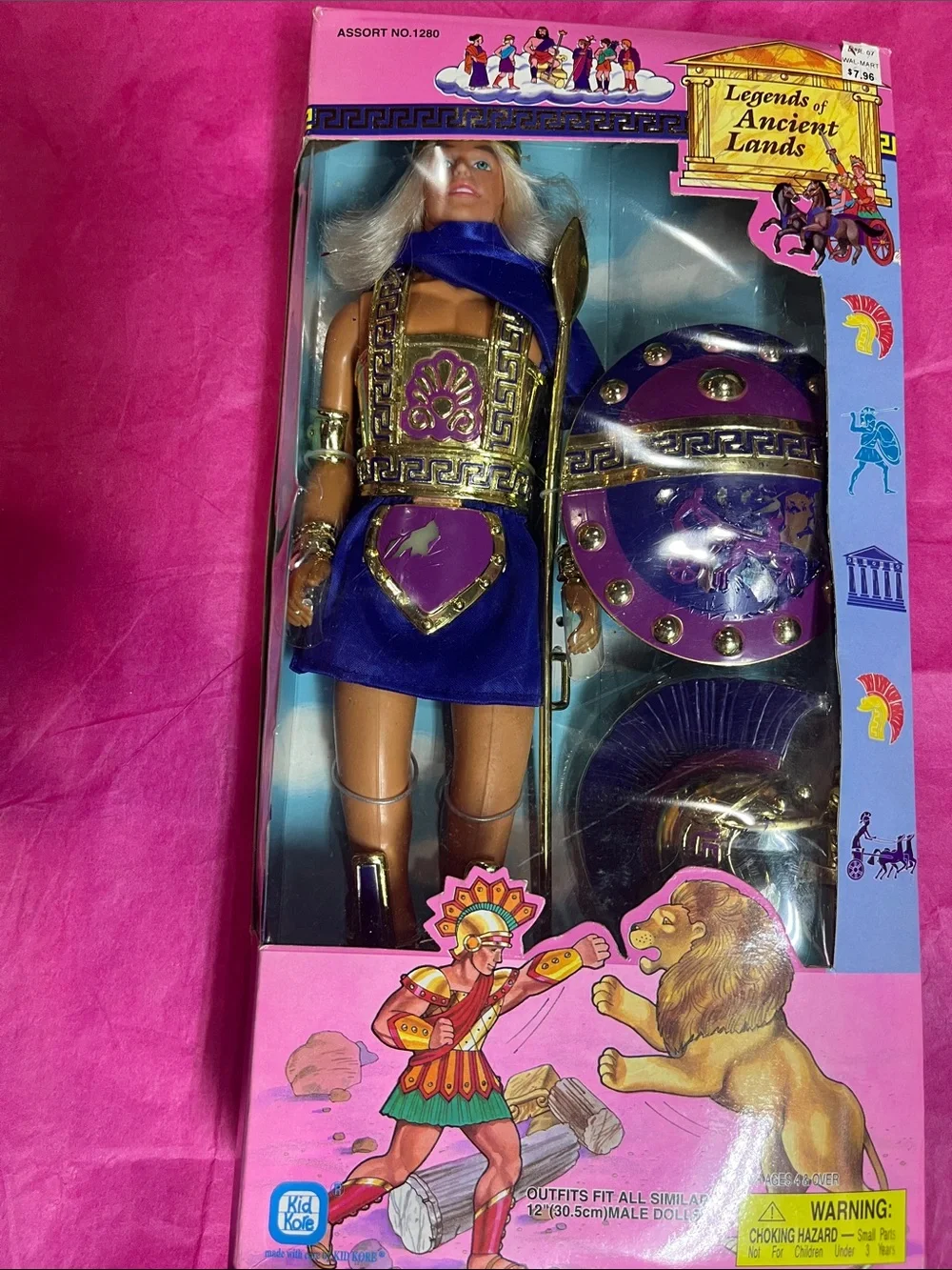 vintage 1996 Legends of Ancient Lands Roman Gladiator 12-inch action figure NRFB